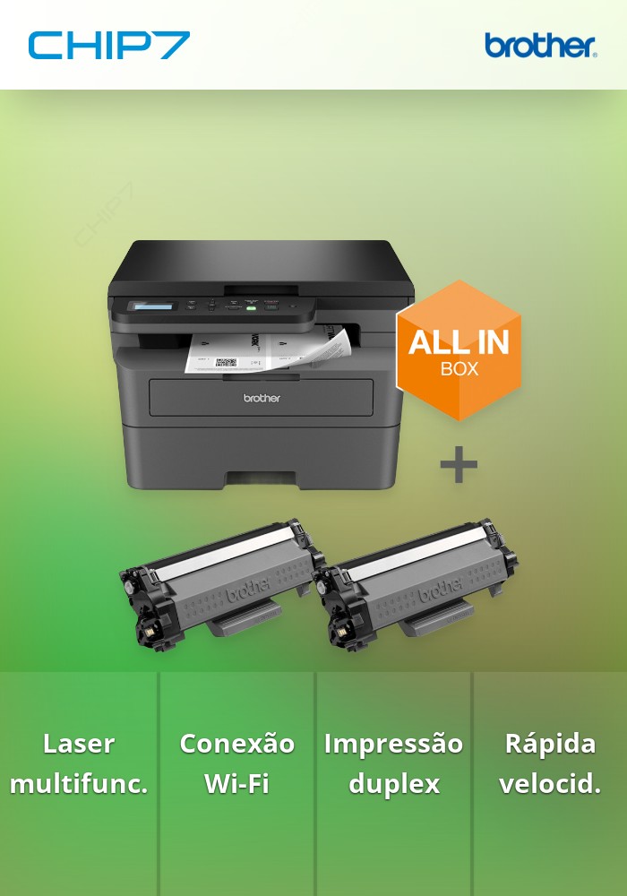 Impressora Multifunções Brother DCP-L2627DWXL Laser