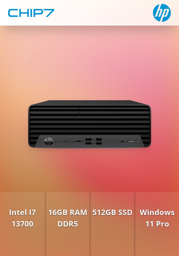 COMPUTADOR HP - I7 13700 / 16GB RAM / 512GB SSD / Windows 11 Pro - ELITE 800 G9R SFF