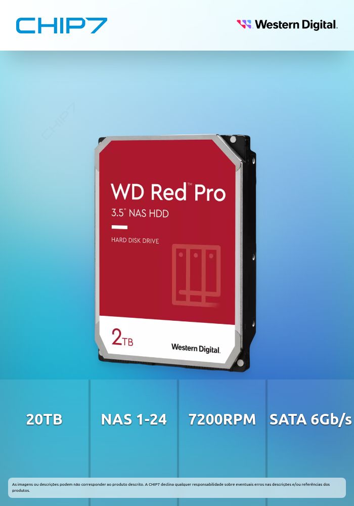 20TB HDD Western Digital Red Pro 3.5