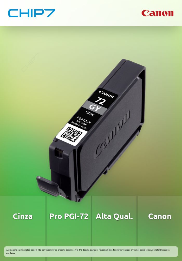 PGI-72 Pro Séries Grey ink Cartridge