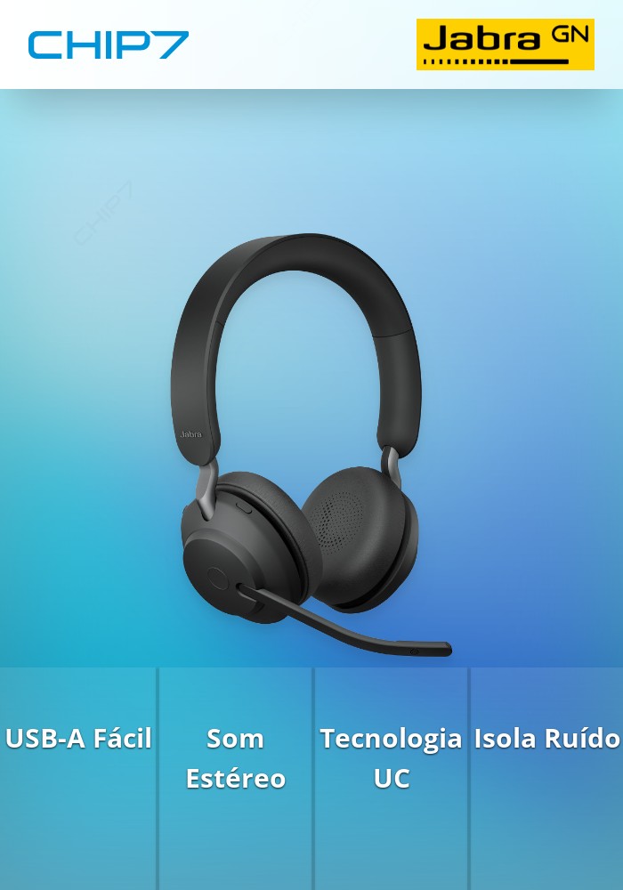 Headset USB-A Jabra Evolve2 65 UC Stereo (26599-989-999)