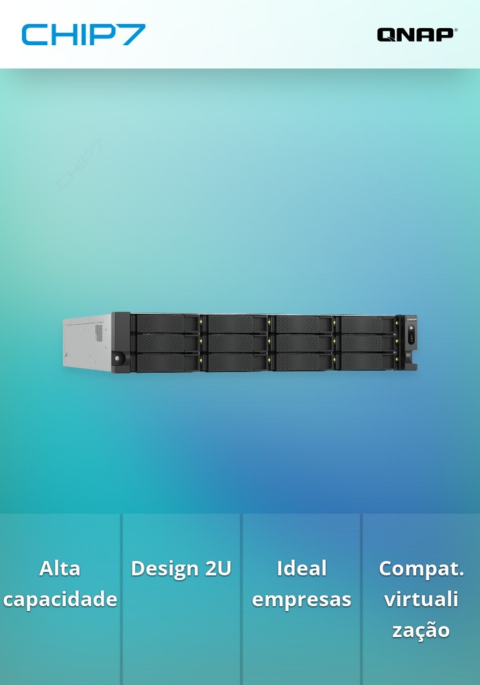 NAS QNAP 12 Baías 2U Enterprise