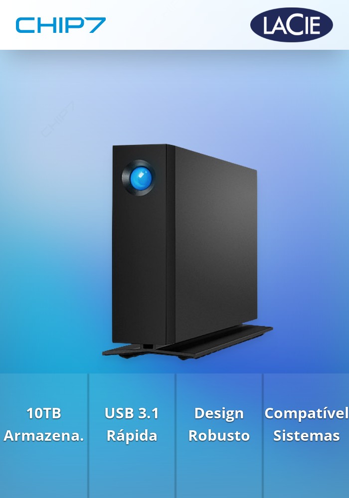 10TB HDD Disco Externo LaCie d2 Professional STHA10000800 USB 3.1