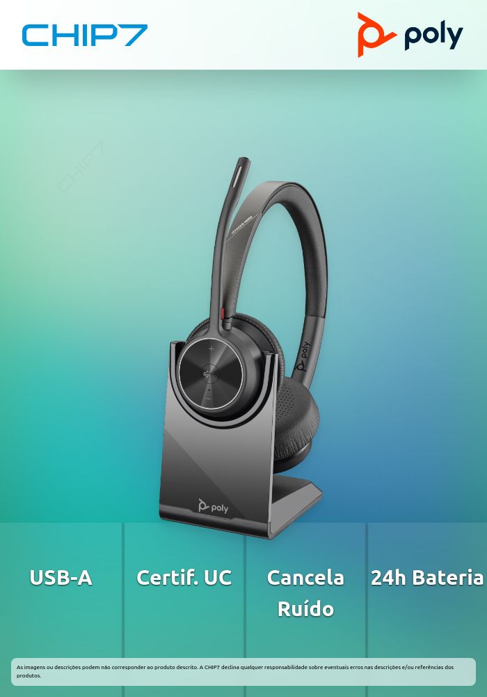 Headset Poly Voyager 4320 UC M USB-A CS (77Z00AA)