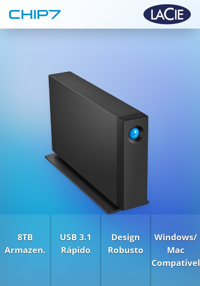 8TB HDD Disco Externo LaCie d2 Professional STHA8000800 USB 3.1 Gen 2