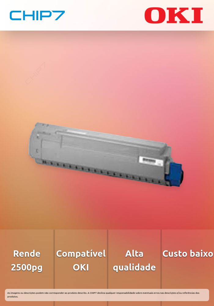 Toner OKI Preto 2,5k - B401/MB441/MB451