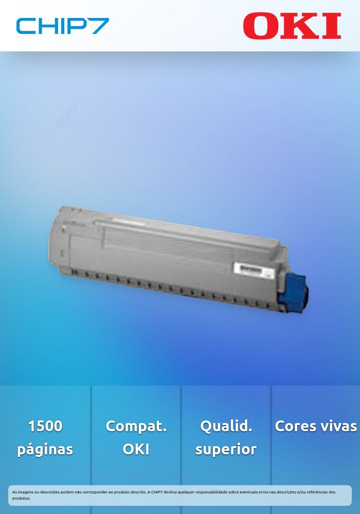 Toner OKI Preto 1,5k - C301/C321/MC332/MC342