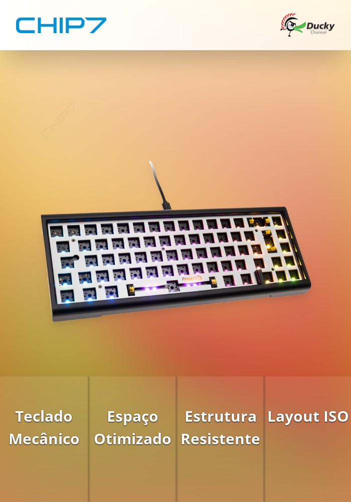 Barebone Ducky Tinker65 65% RGB Black (ISO)