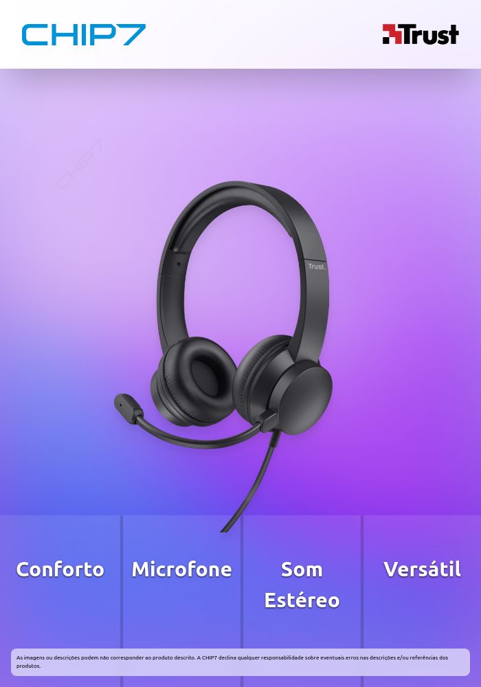 Headset Trust 150 Preto
