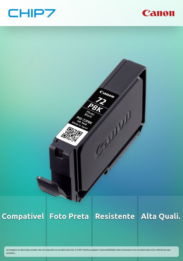 PGI-72 PBK Photo Black ink tank