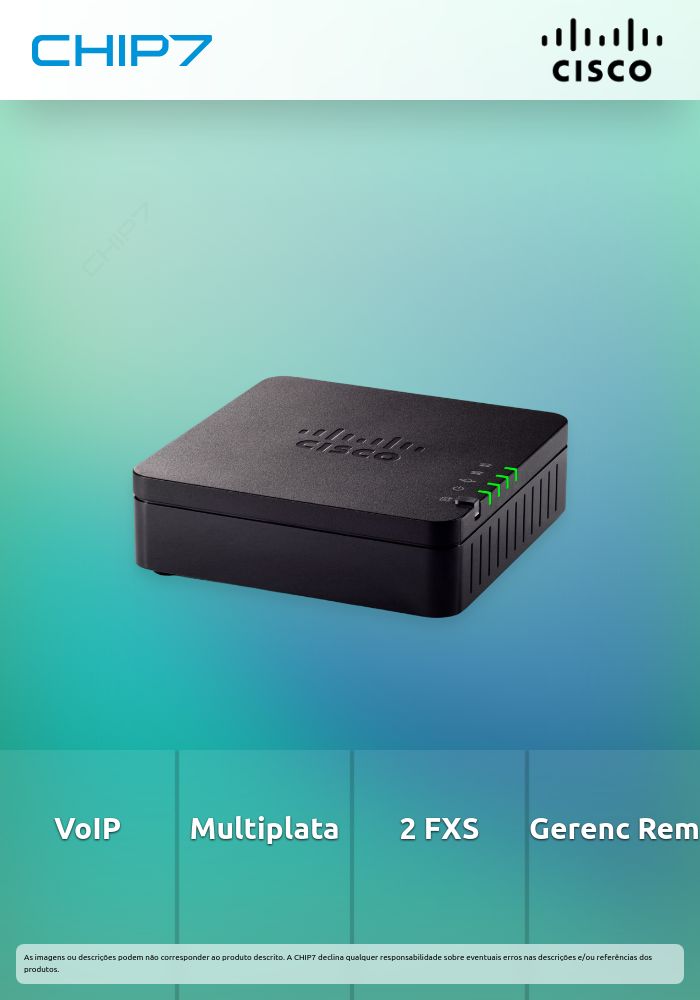 Adaptador de telefone analógico multiplataforma Cisco ATA 192