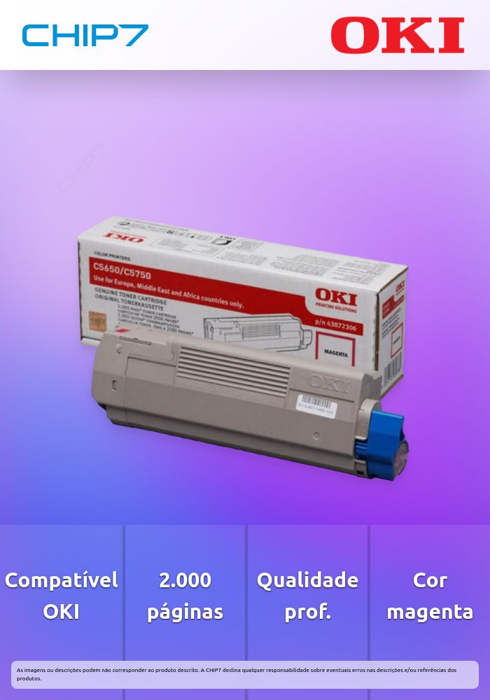 Toner OKI Magenta 2k - C5650/C5750