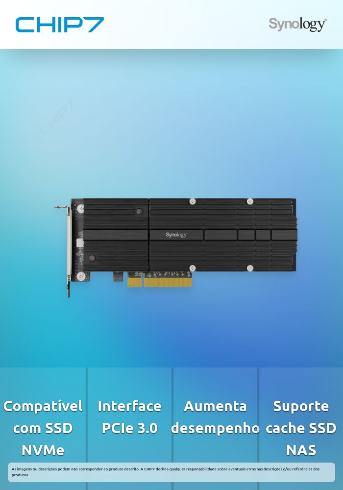 Adaptador Synology M2D20 SSD NVMe M.2 PCIe 3.0