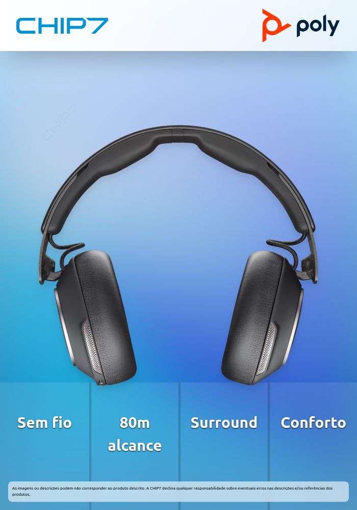 Headset Wireless Poly Voyager Surround 80 M (8G7U0AA)
