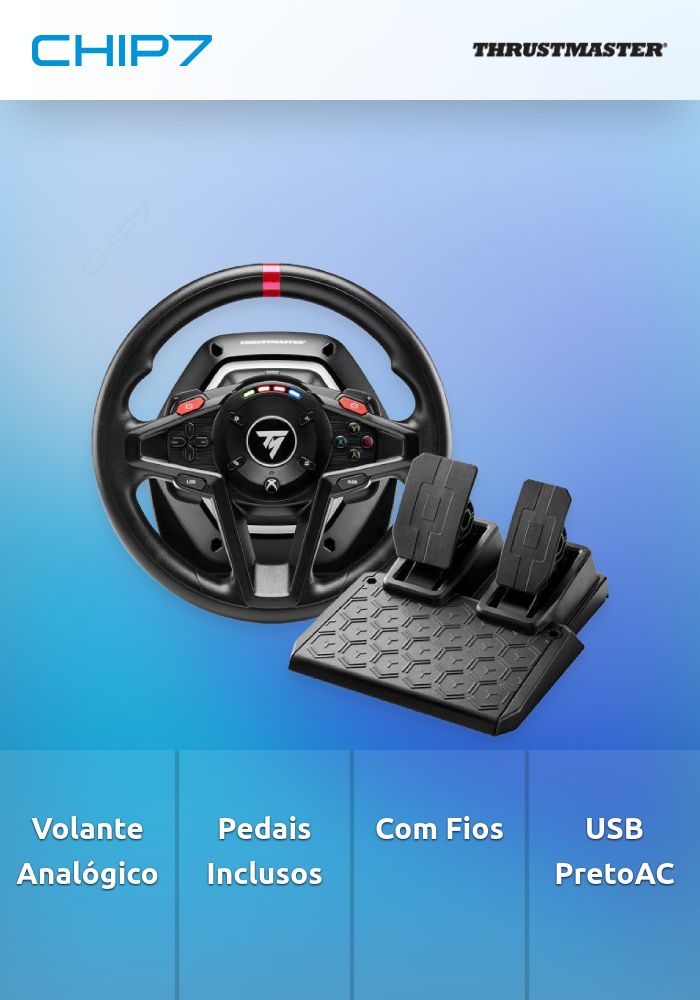 Volante + Pedais Thrustmaster T128 SimTask Pack Farming / Trucking Xbox / PC