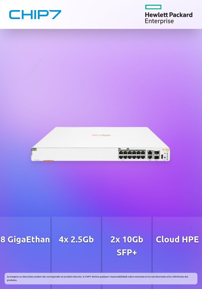 Switch HPE Aruba  Instant On 1960 8G 4p2.5 2XT 2XF