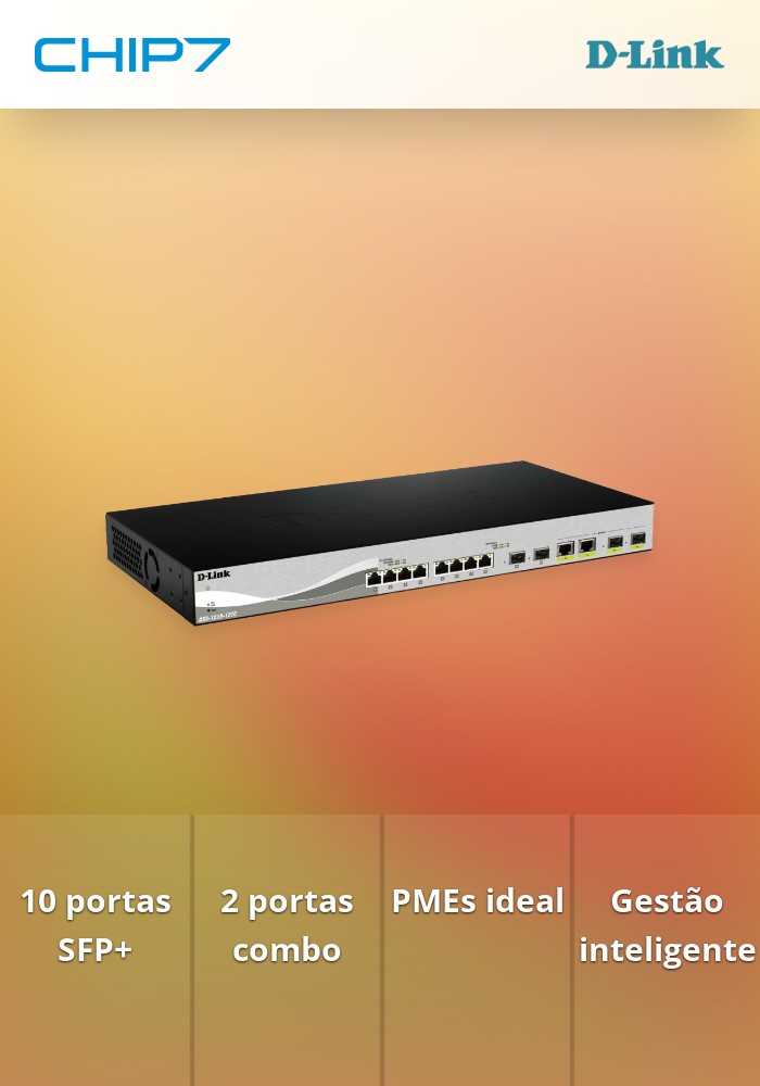 Switch D-Link DXS 1210-12SC Smart 10 x 10 Gigabit SFP+ + 2 x combo 10 Gigabit SFP+/RJ-45