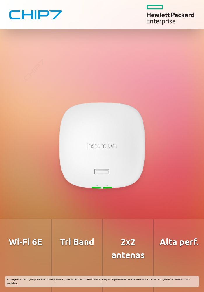 Access Point HPE Networking Instant On Dual Radio Tri Band 2x2 Wi-Fi 6E (RW) AP32