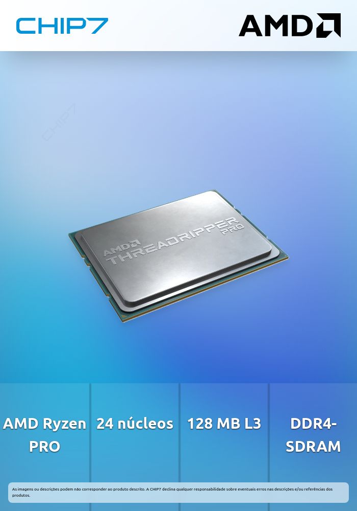 Processador CPU AMD Threadripper PRO 5965WX 24 Cores (3.8GHz-4.5GHz)