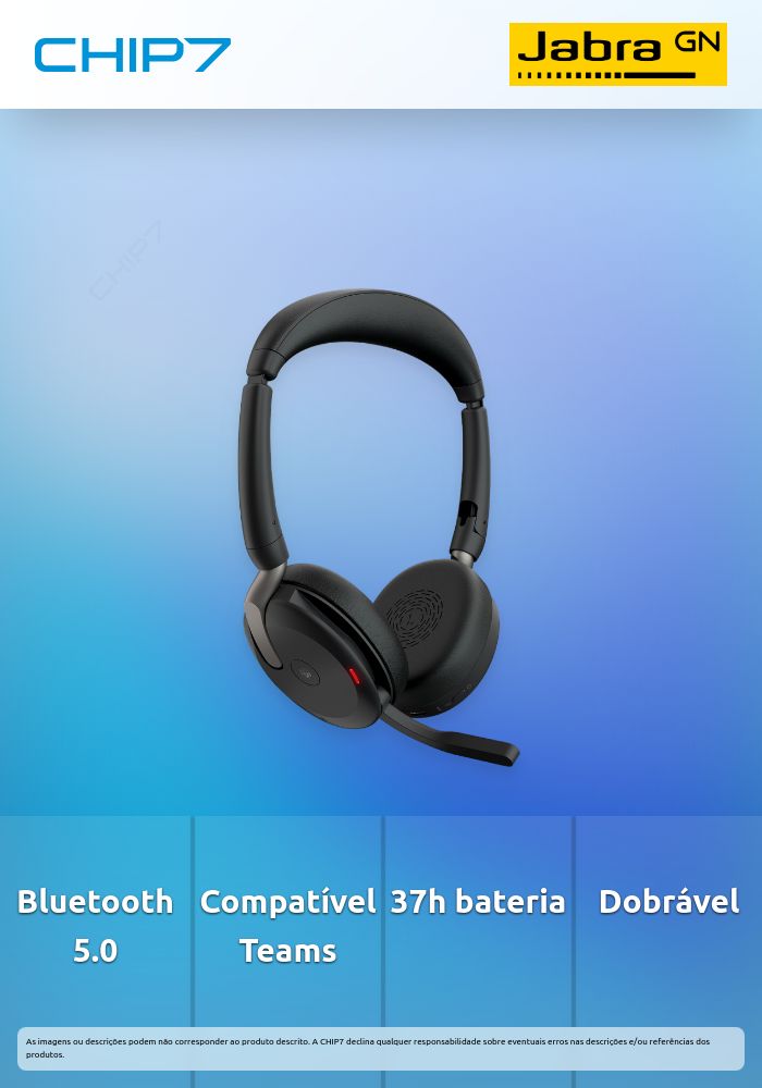 Headset Jabra Evolve2 65 Flex MS C WLC (26699-999-889)