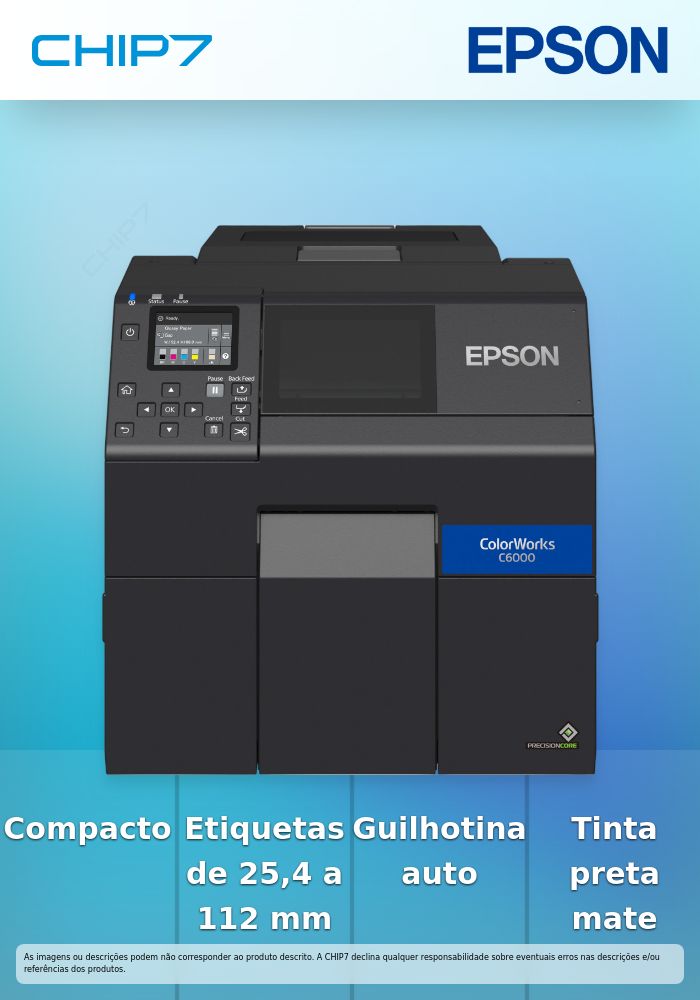Impressora de etiquetas a cores Epson ColorWorks C6000Ae (mk)
