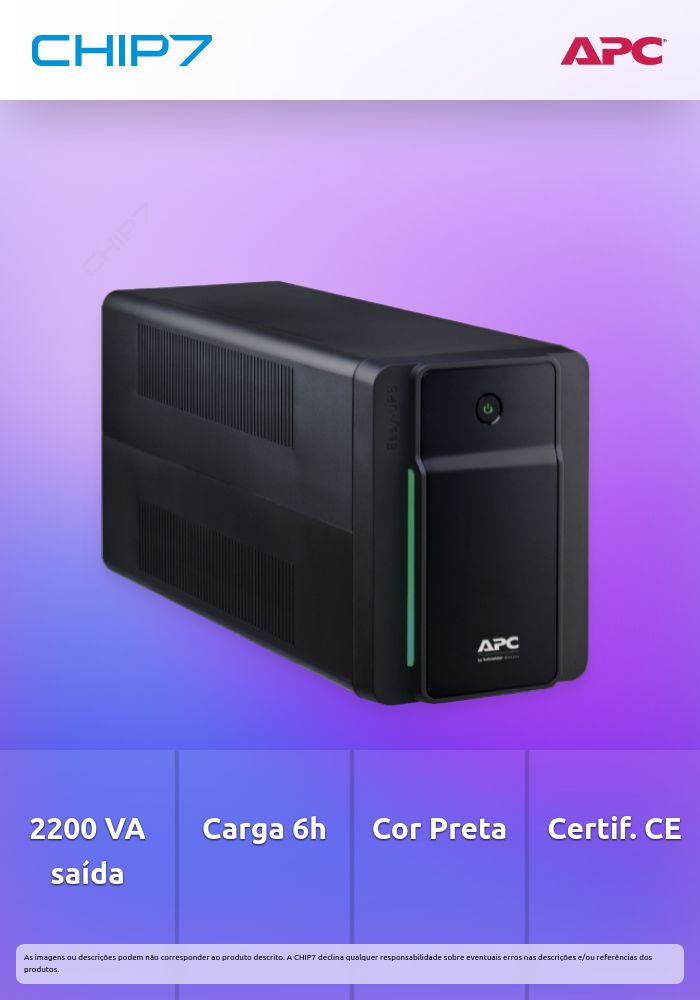 UPS APC Easy BVX Series BVX2200LI-GR 1200W 2200VA AC 220-240V