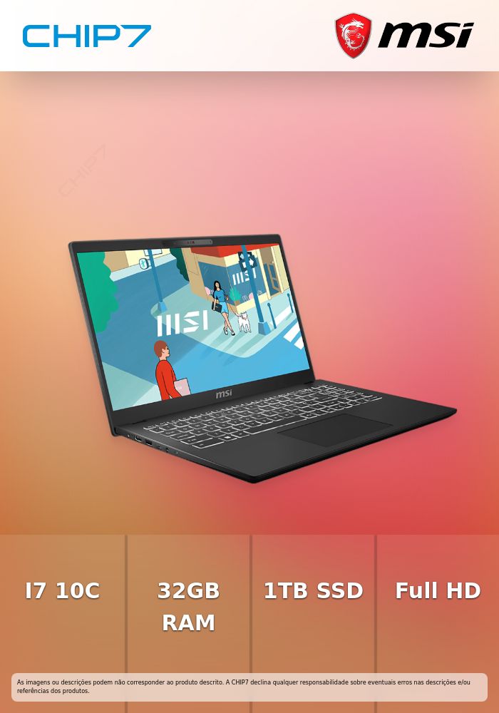 MSIビジネスPC Core i7-13620H/32GB/1TB MSI Modern15H ビジネスノートPC Core i7/15.6型 FHD/32GB/1TB
