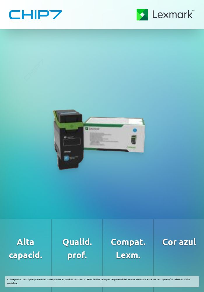 Toner LEXMAK AZUL PROG RET 11.7K