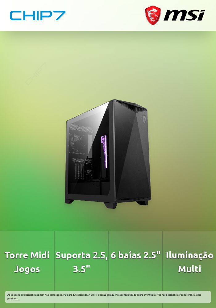 Caixa E-ATX MSI MPG GUNGNIR 300P AIRFLOW