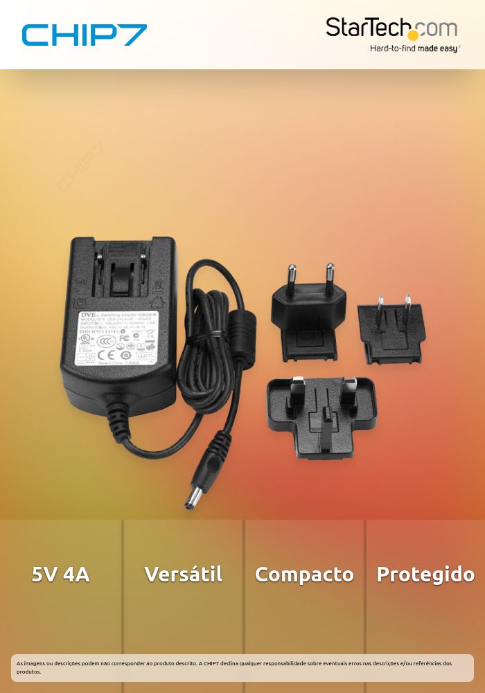 Adaptador de energia StarTech 5V 4A