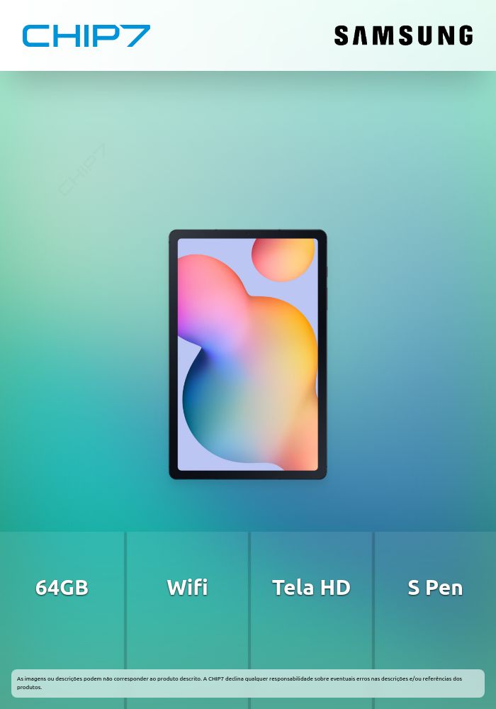 Tablet Samsung Tab S6 Lite Wifi 64GB (2024) Cinzento