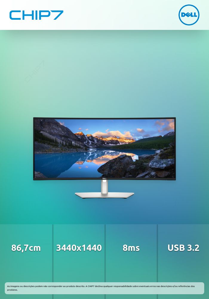 DELL MONITOR ULTRASHARP 34 CURVED THUNDERBOLT HUB U3425WE