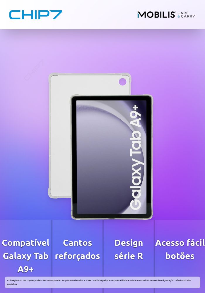 CAPA PROTETORA Mobilis COM CANTOS REFORÇADOS PARA GALAXY TAB A9+ 11