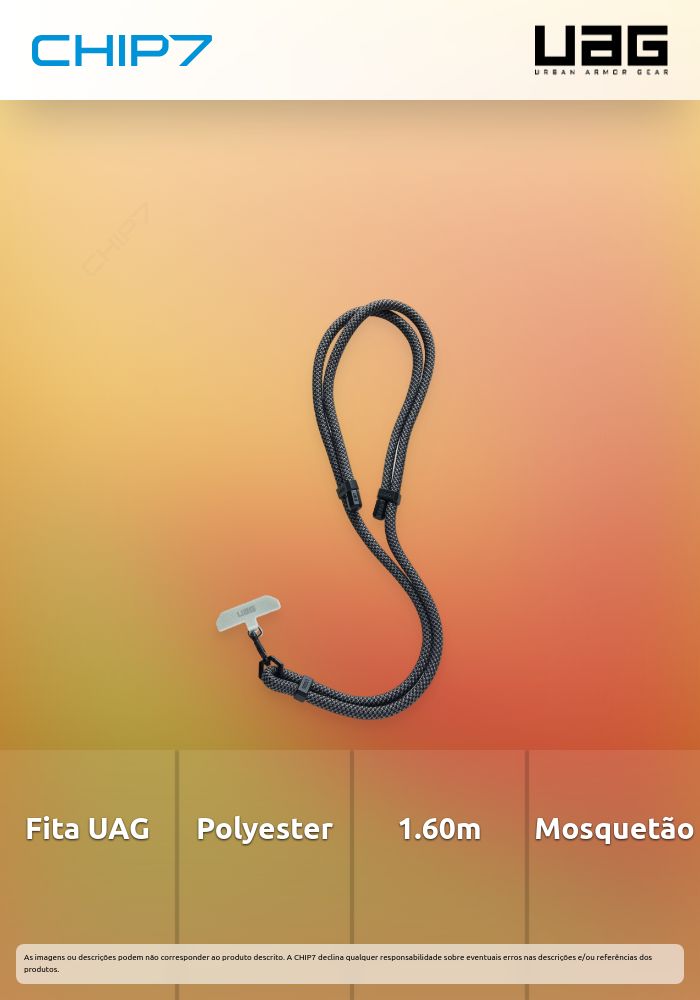 Fita UAG Lanyard Civilian Thick (Ferrugem/Preta)
