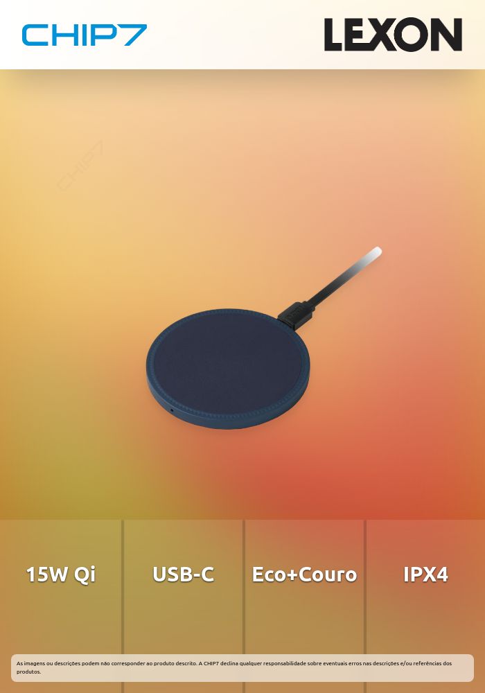 Carregador Lexon Qi Powerup (Azul Escuro)
