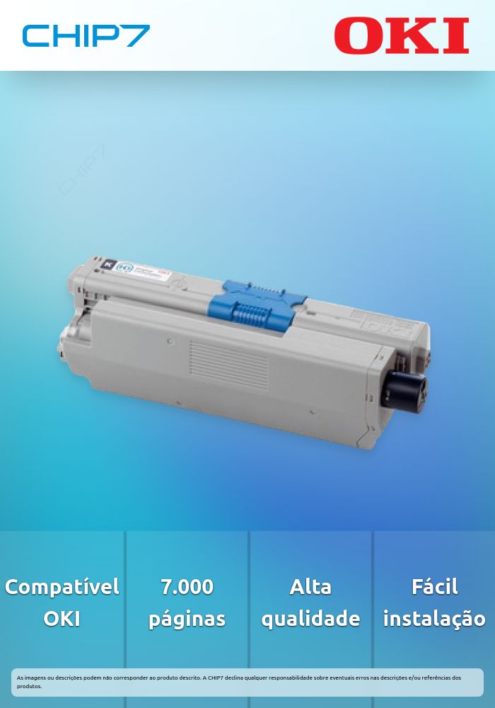 Toner OKI Preto 7k - C532/C542/MC563/MC573
