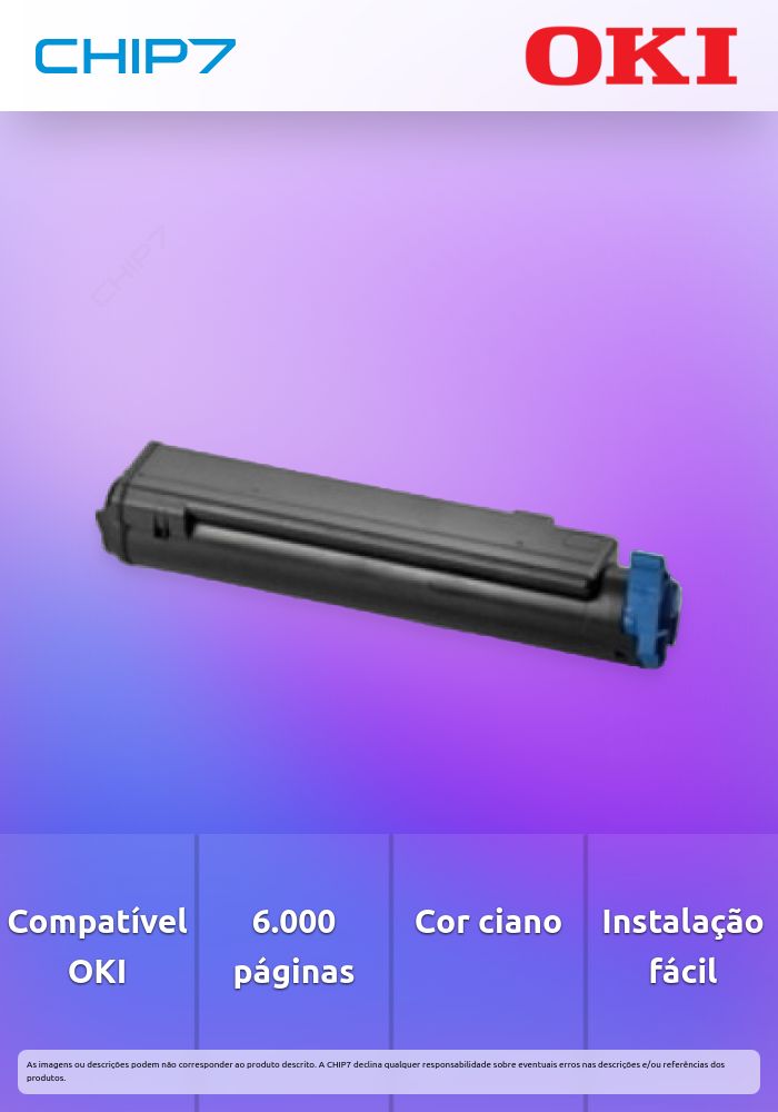 Toner OKI Ciano 6k - C532/C542/MC563/MC573