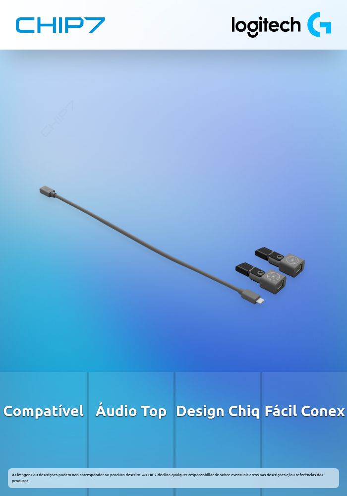 Acoplador Logitech Rally Mic Pod Cat - PRETO WW-9002