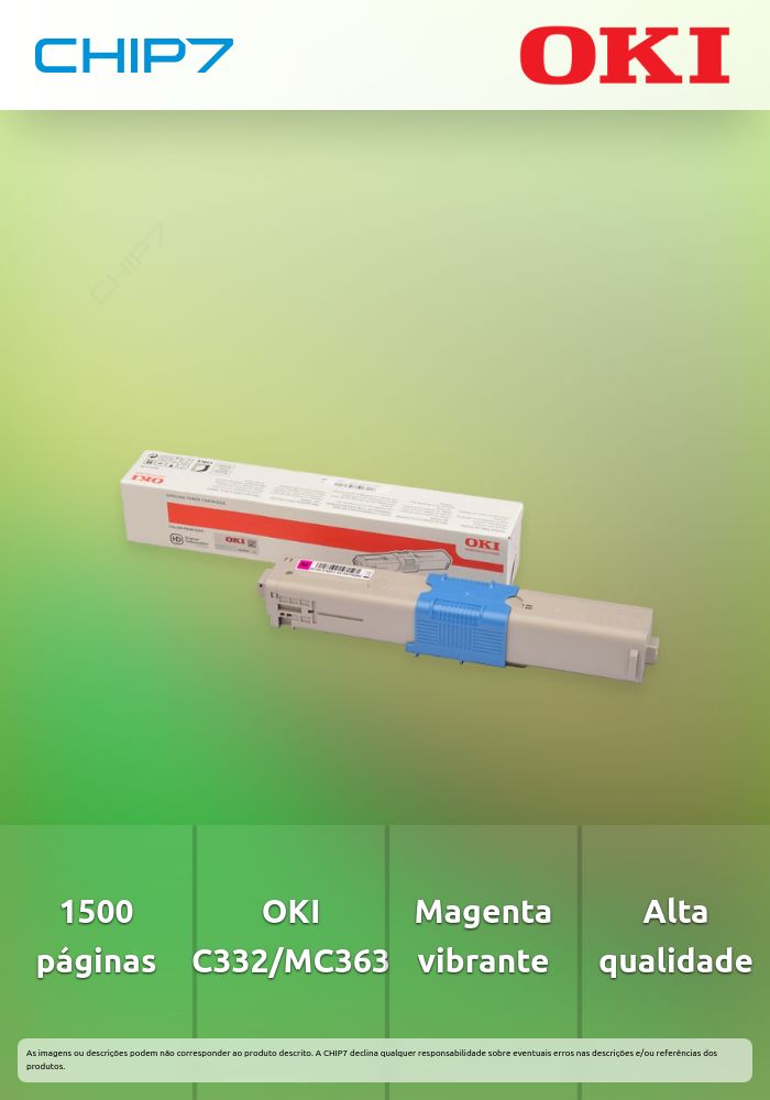 Toner OKI Magenta 1,5k - C332/MC363