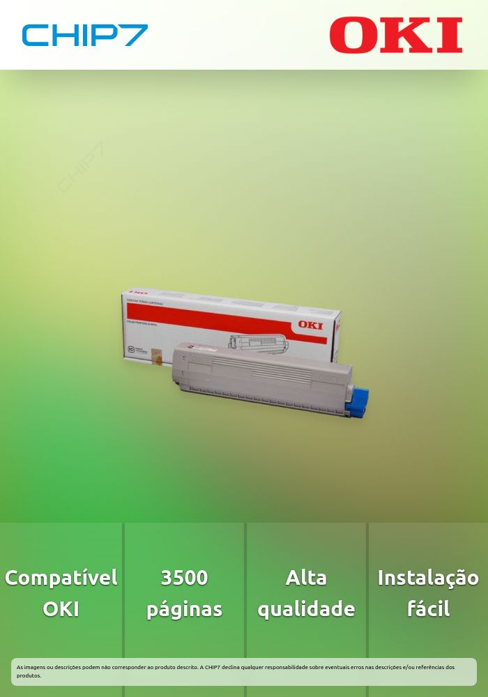 Toner OKI Preto 3,5k - C332/MC363