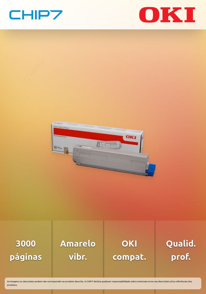 Toner OKI Amarelo 3k- C332/MC363