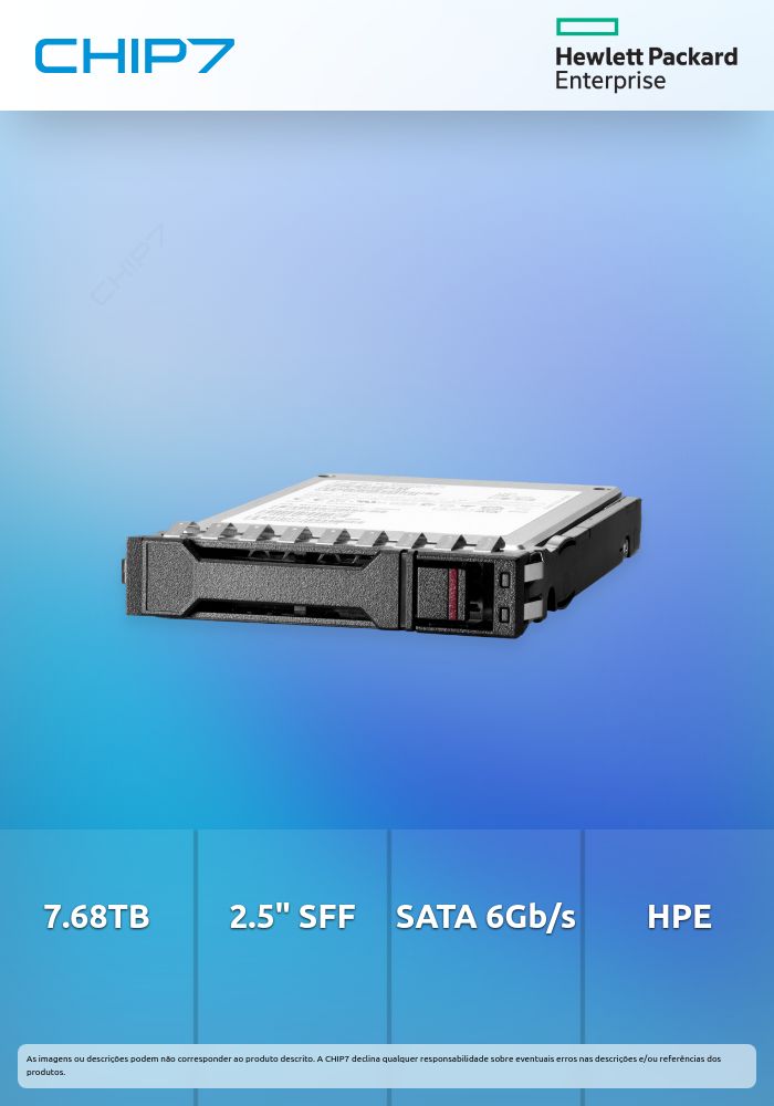7.68TB SSD Disco Interno HPE 2.5