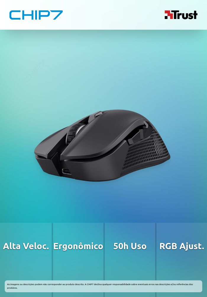 Rato TRUST GXT923 YBAR WIRELESS MOUSE -24888