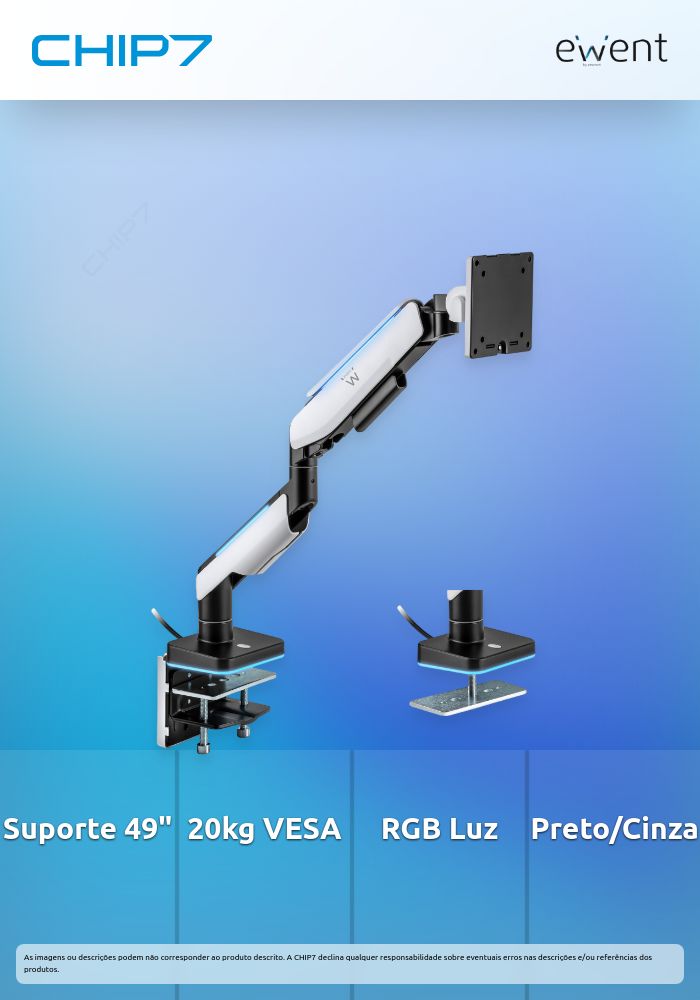 Suporte de Mesa Ewent para monitor até 49