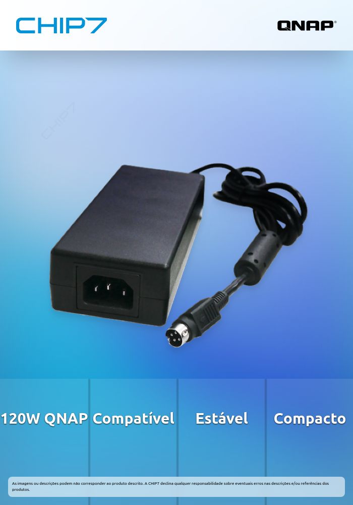 Adaptador de Alimentação Qnap Power PWR-ADAPTOR-120W-A01