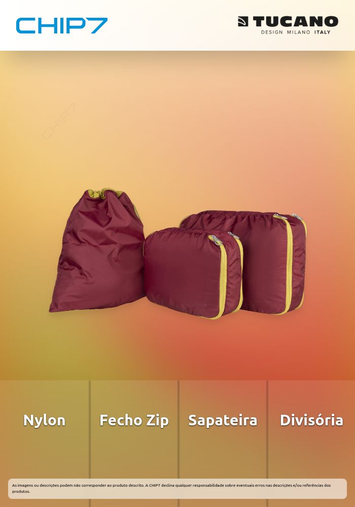 Kit de Viagem Tucano Piego (Bordô)