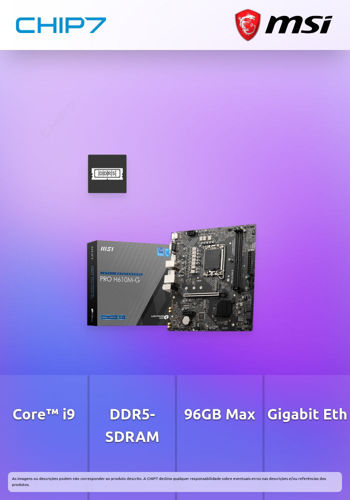 Motherboard MSI PRO H610M-G