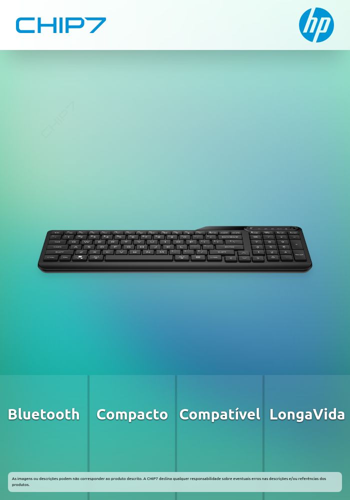 Teclado Bluetooth HP 460 para vários dispositivos