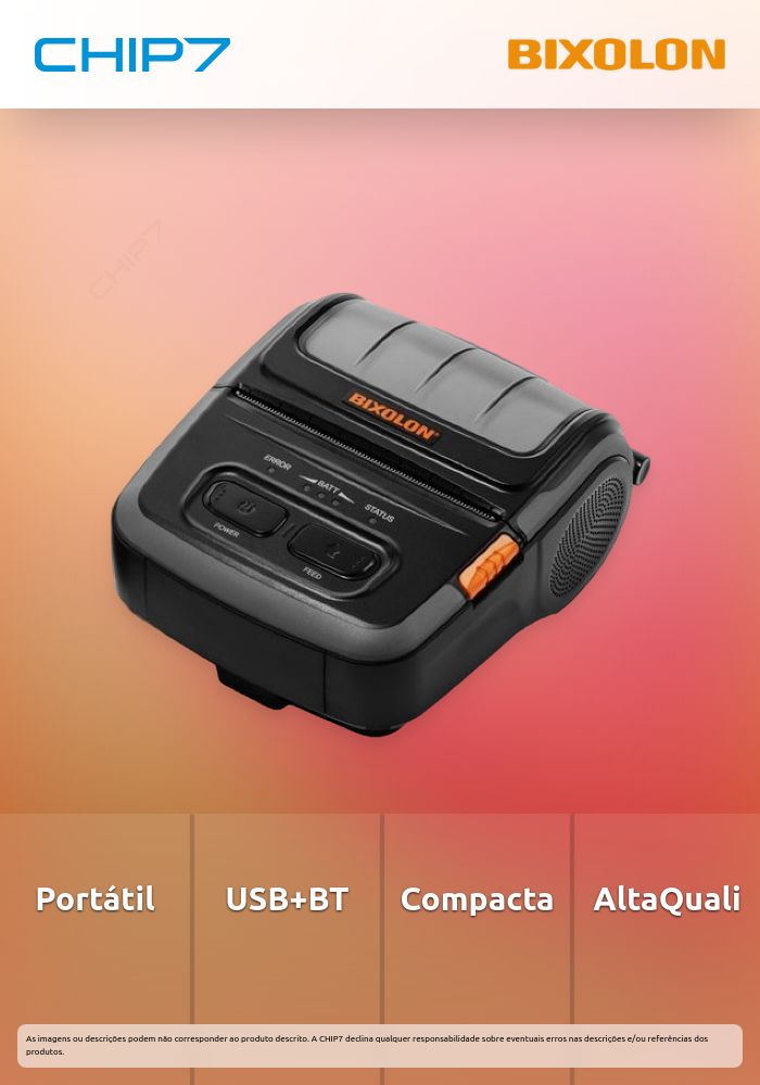 Impressora de Etiquetas Bixolon SPP-R310PLUS Portátil USB/Bluetooth
