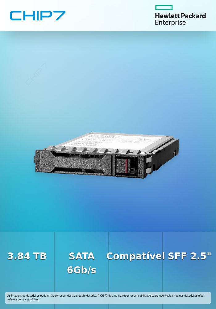 HPE - SSD - 3.84 TB - intercambiável a quente - 2.5